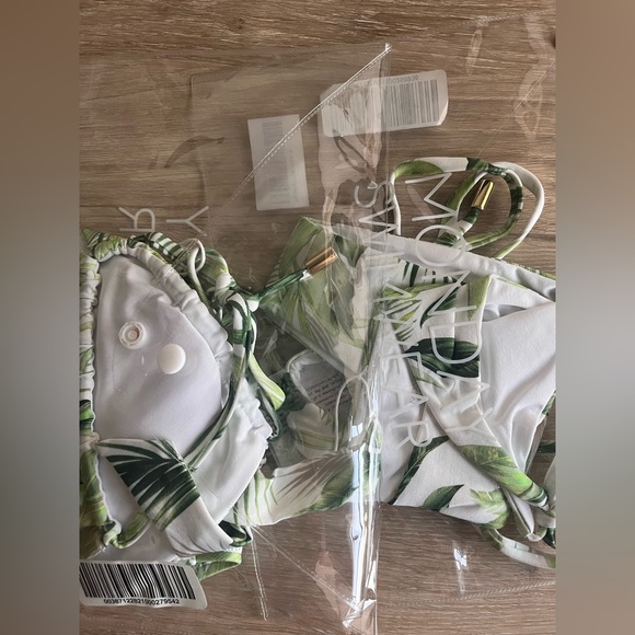 NWT Monday Swimwear SET Swimsuit Bikini Copacabana Top & Palma Bottom Palm Small - Picture 10 of 12